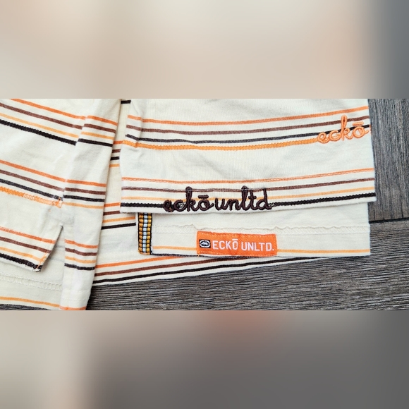 Ecko Unltd Vintage Striped Polo Men's Size XL - Picture 4 of 13